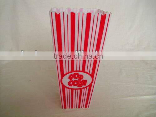 square plastic popcorn container