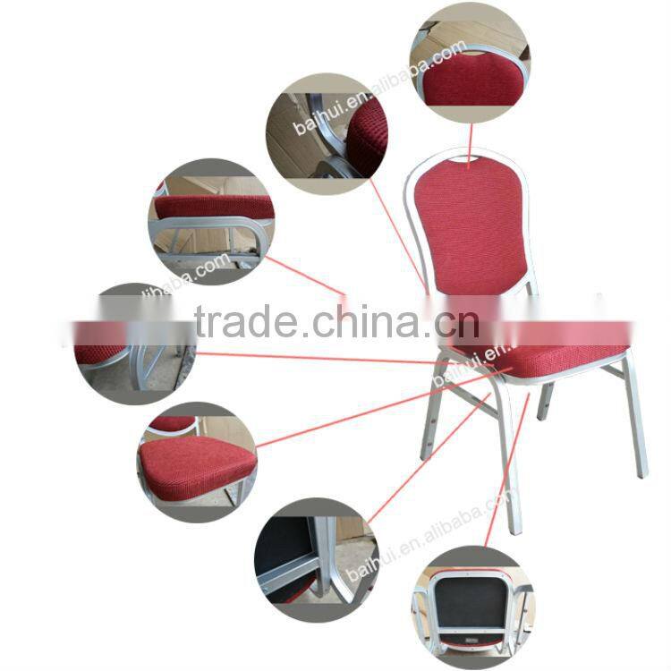 banquet style flat steel frame chair