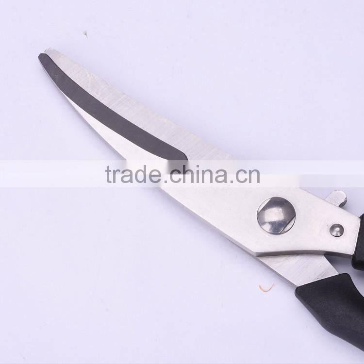 SK13159 -2016 Special design 9."full stainless steel kitchen poultry shears comfortable use in your ktichen