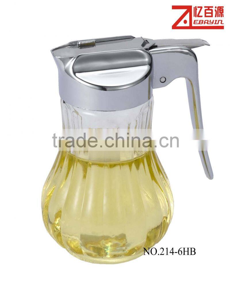 hot selling glass honey dispenser,honey jars with various lids
