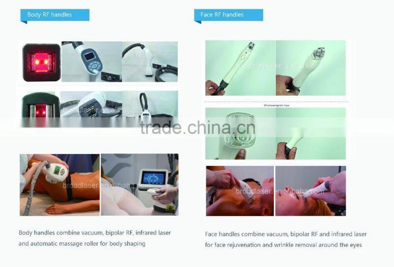 New ultrasonic 40k cavitation vaccum face shape calculator /ultrasound vacuum body contouring slimming machine