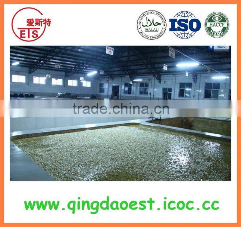 Garlic in brine with peeled garlic