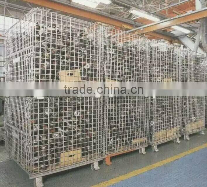 800x900x1200mm foldable galvanized iron basket Pallet mesh