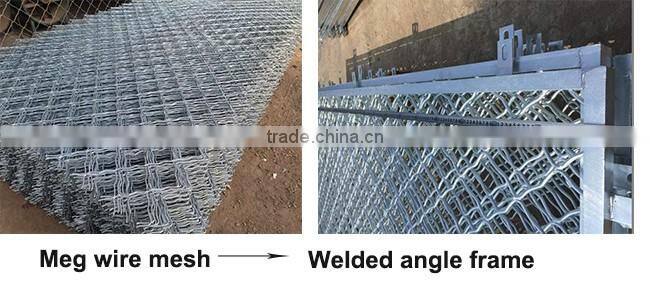 Plain style wire mesh fence for indoor diamond fence