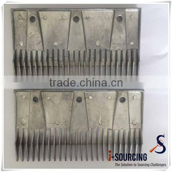 wholesale not easy oxidized aluminium alloy escalator comb plate