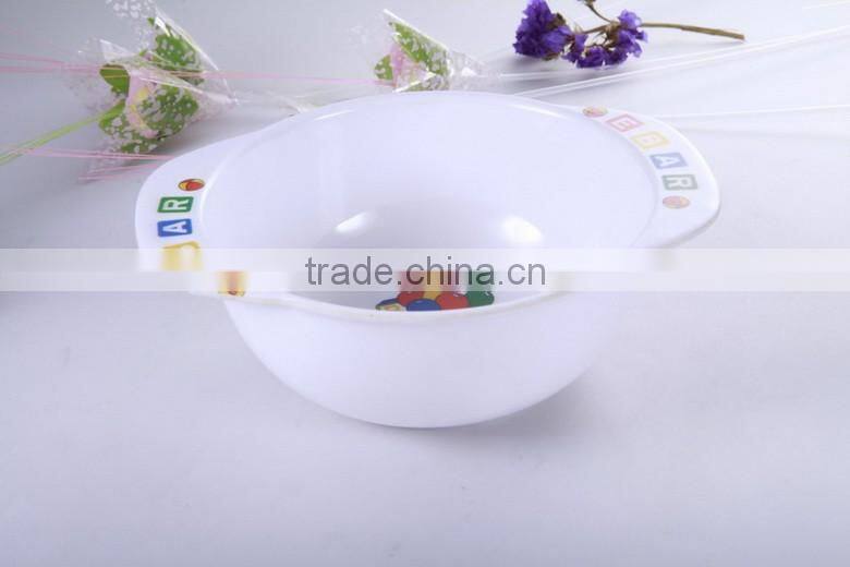 EU standard melamine dinner plate and bowl with cartoon design printing