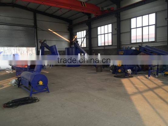 pet plastic bottle flakes crushing washing drying recycling line