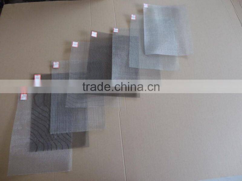 Black coated mesh for window and door/ black coated insect screen/black coated mesh screening