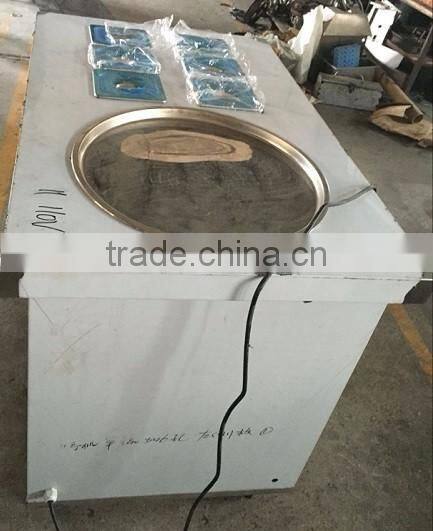 Easy operate 1 pan Fried ice cream machine for sale