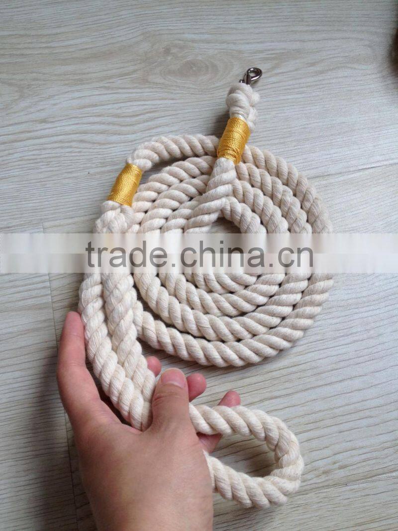 Dog lead rope pet supplies dog collar dog leash: cotton rope leash