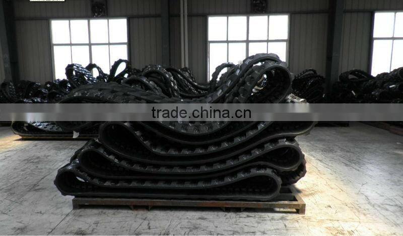 Rubber track shoe for construction equipment rubber pad