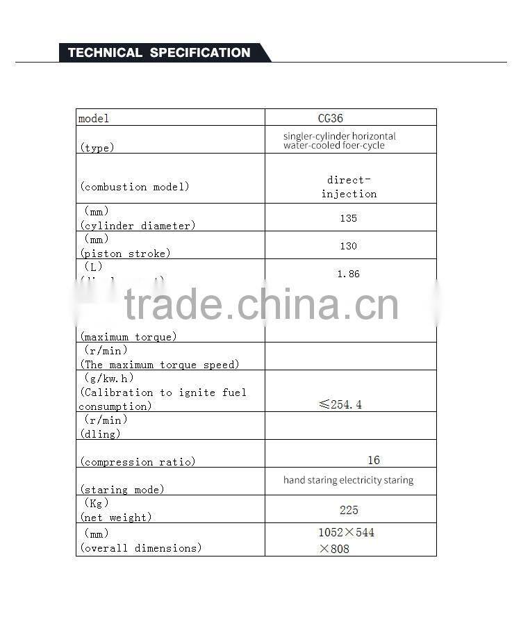 WUXI diesel engine Wholesale Water Cooled Diesel Engine ZS1136