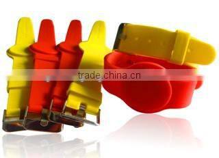 Silicon HF/LF rfid wristband