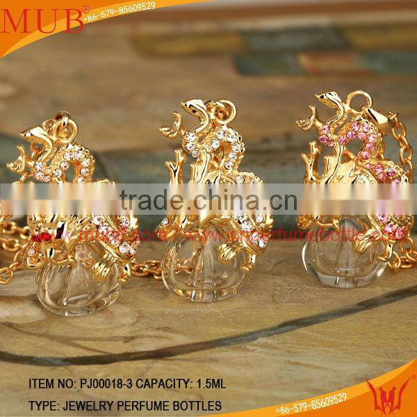 Dragon Shape Jewelry Pendant Glass Perfume bottle jewelry