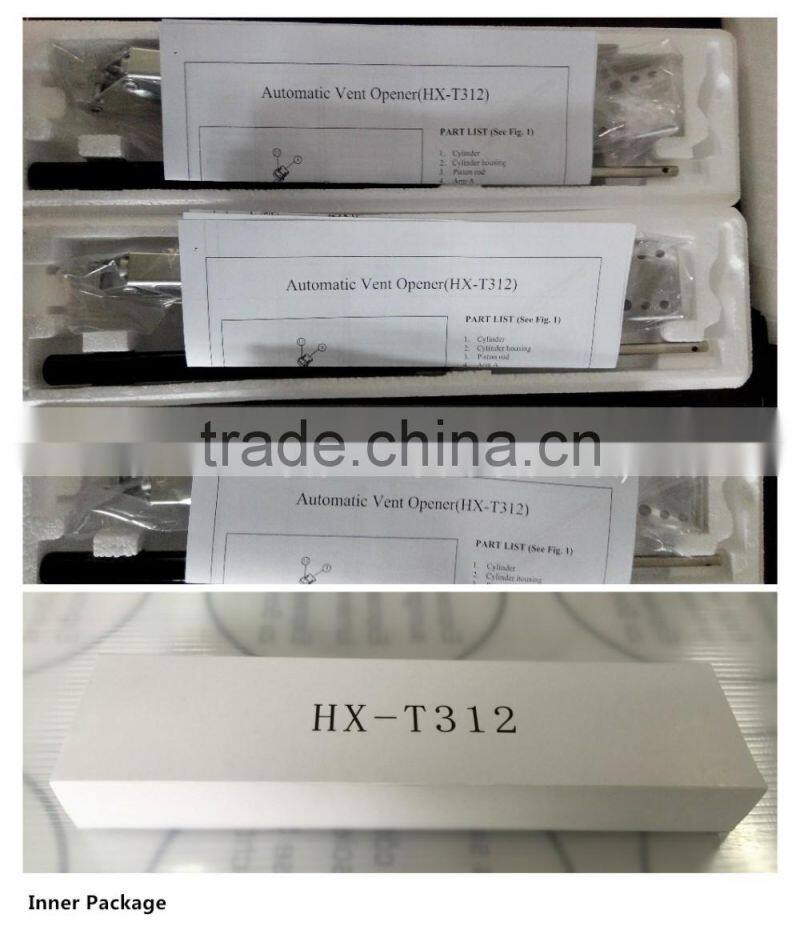 Solar heat sensitive temperature control automatic greenhouse windows opener with single spring