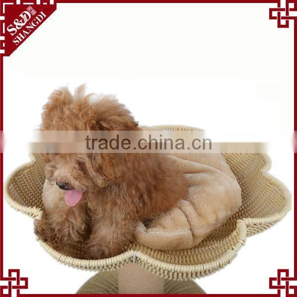S&D luxury pet dog bed wholesale waterproof rattan dog bed