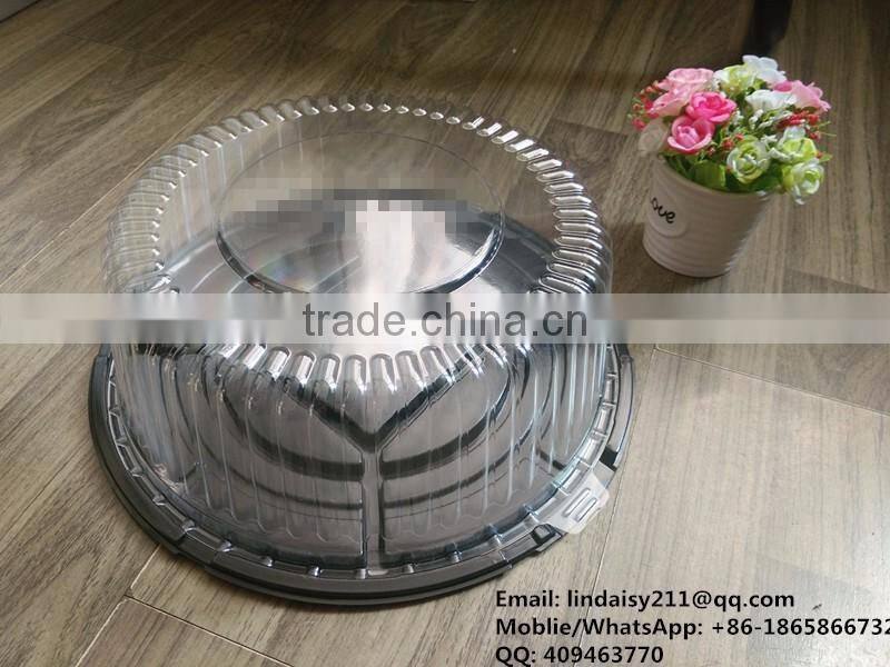 10 inch Disposable Feature and Cake Industrial Use Plastic Cake dome containers, custom LOGO accept