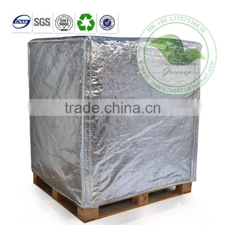 Anti-bacterial Insulated Aluminum Foil Thermal Pallet Cover For Sale