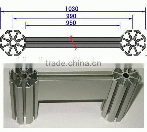 OEM aluminum profiles extruded for removable wall partitions