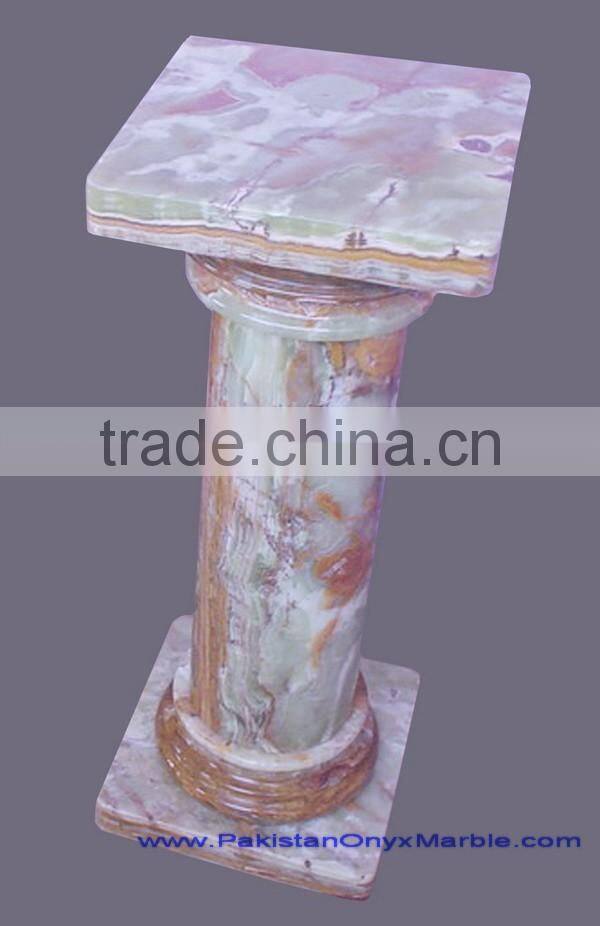 NATURAL 2017 New Items MULTI GREEN ONYX PEDESTALS COLLECTIONS