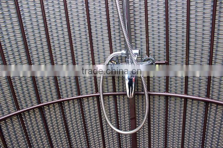 Outside Rattan Shelter Shower Room