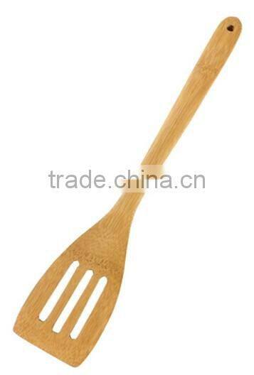 Eco-friendly Bamboo Slotted Spatula Cookware Utensils China