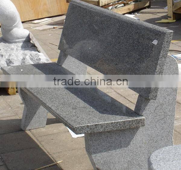cheap granite headstone polished benches with back