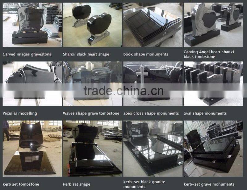 Cheap granite tombstone with cross