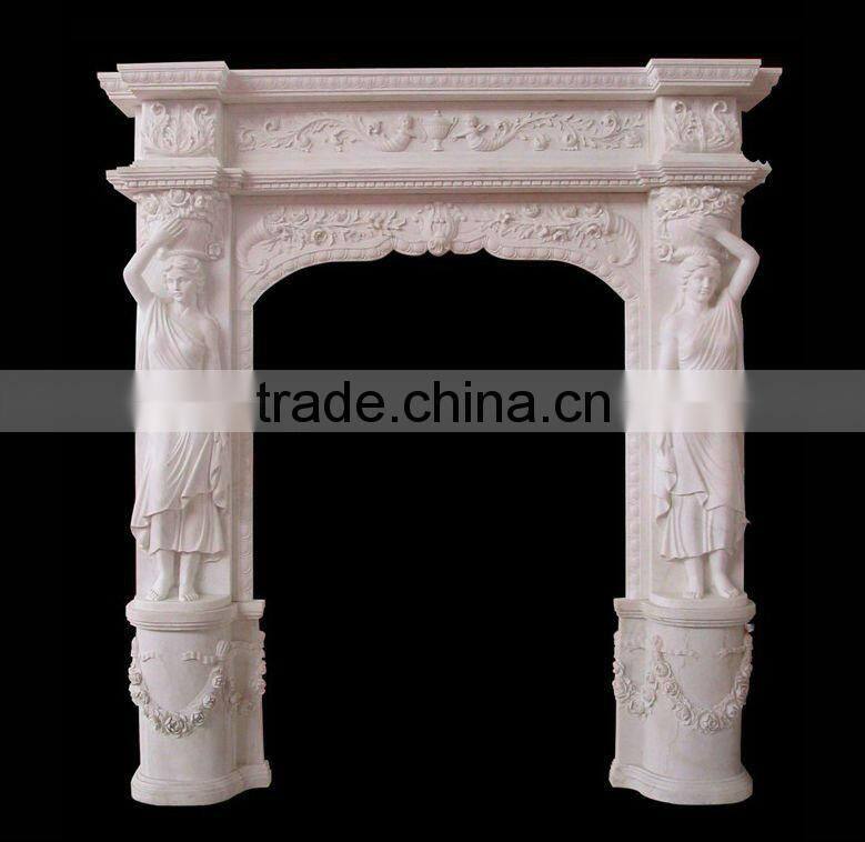 Hard Carved Natural Marble Door Surround