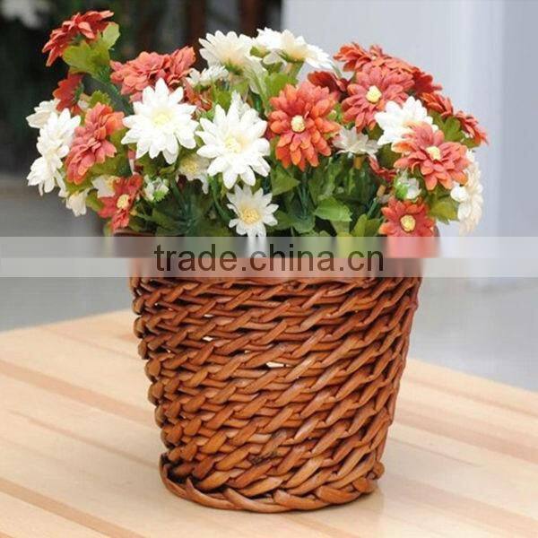 100%handmade craft exquisite wicker decorated flower girl baskets