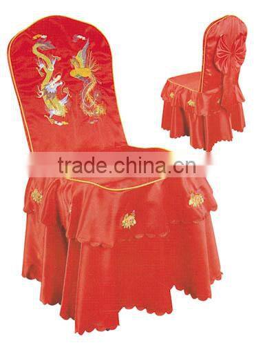 Manufacturers wholesale hotel longfeng red chair cover