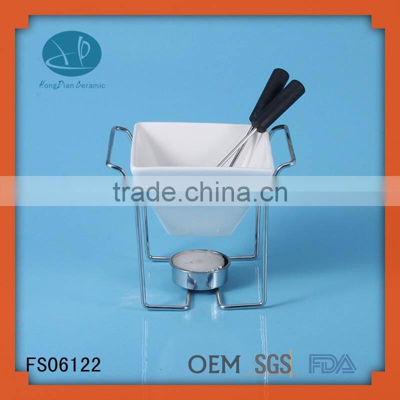 ceramic chocolate fondue cup,mini fondue cup