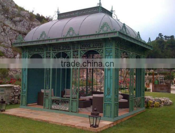 Trade assurance Galvanized steel frame garden green house supplier