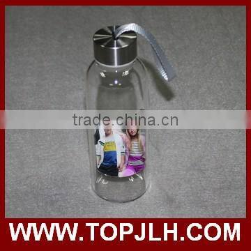 Photo printing glass bottle for water,glass water bottle for promotion