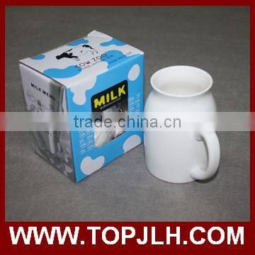 2017 new listed white ceramic milk cups