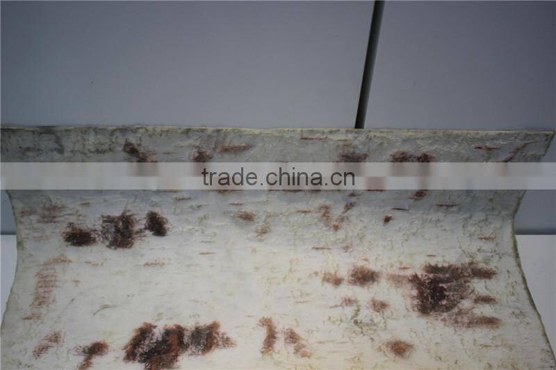 brand name high quality artificial real touch bark PU tree skin