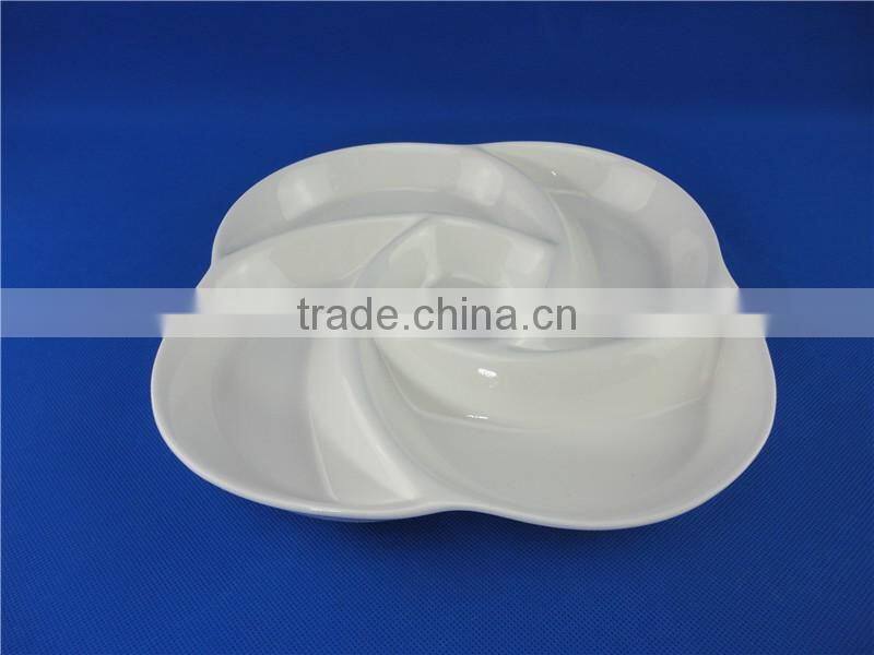 wholesale porcelain disposable divider plates