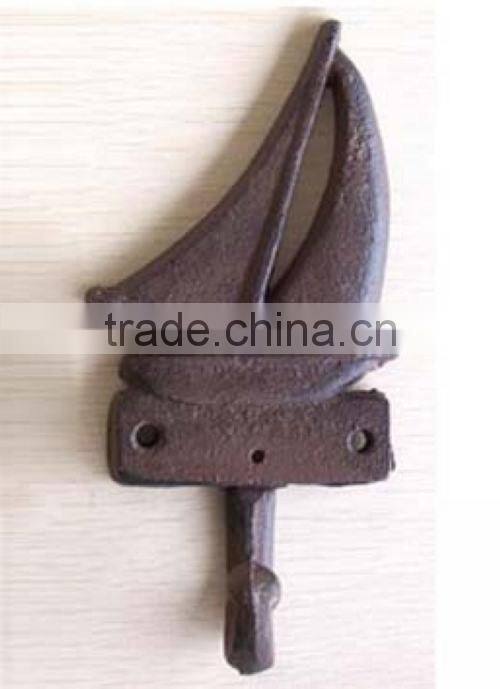 The England style antique cast wrought iron wall key hook