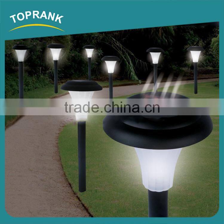 Hot sale outdoor decorative solar power garden stick lights, plastic led solar garden light