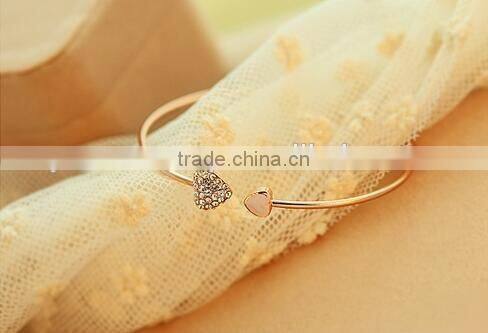 Heart bracelet stainless steel bracelet bangle bracelet