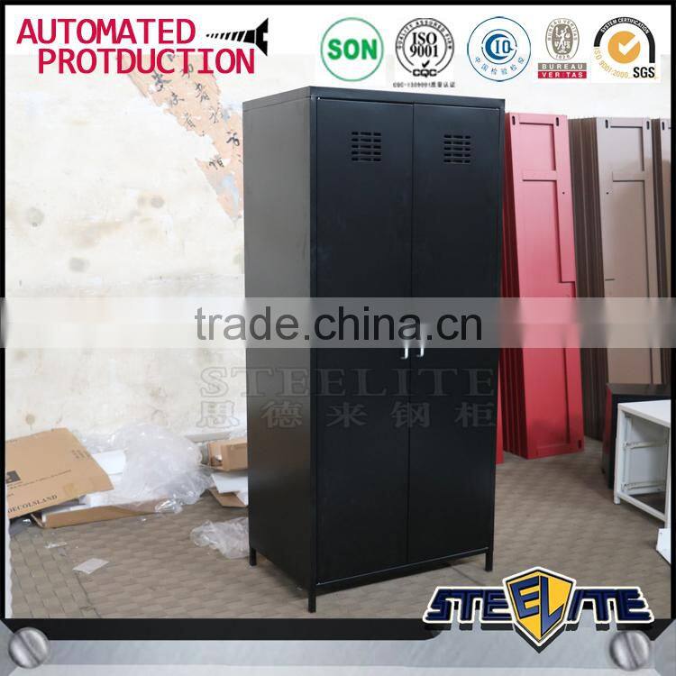 Korean steel cloth wardrobe bedroom lockable clothes wardrobe closet