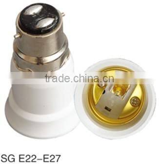 B22 to E27 lamp holder socket adapter