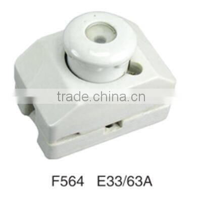 25A E27 screw type ceramic fuse holder fuse base