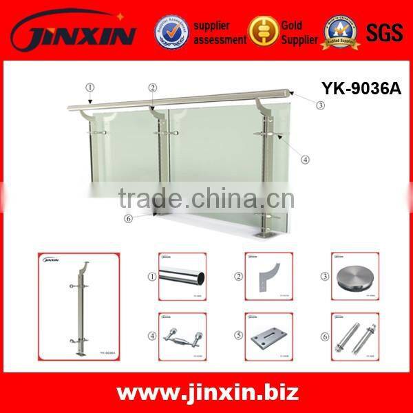 6-12mm Clear Tempered Glass For Stainless Steel Railing