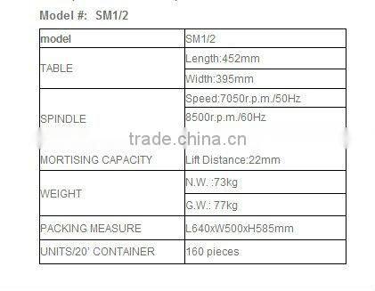 KMJ-SM1/2 high quality wood shaper spindle machine for woodworking