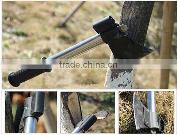 carry bag packing survival tools set for camping with saber,saw,exe and shovel