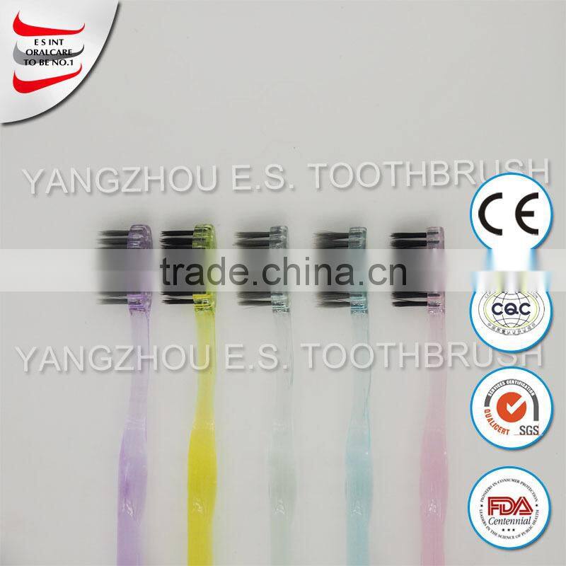 wholesale fda cheap famous nature nano bamboo bristle toothbrush with names hotel travel disposable toothbrush with toothpaste