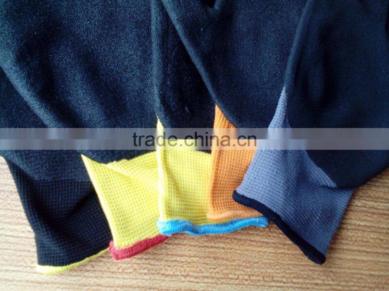 13g double dipped nitrile palm coated sandy finished waterproof gloves