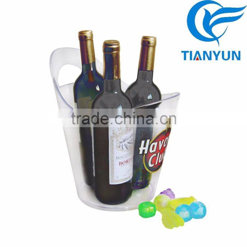 2017 Promotional clear acrylic Plastic ice bucket