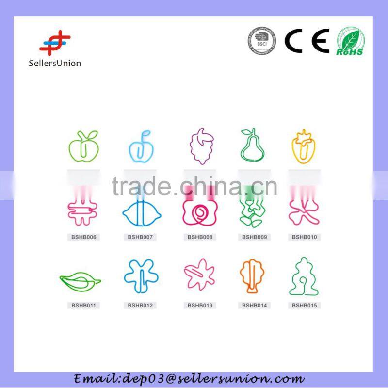 Screaming Funny Diverse Shaped Paper Clips Custom Logo Metal Clips